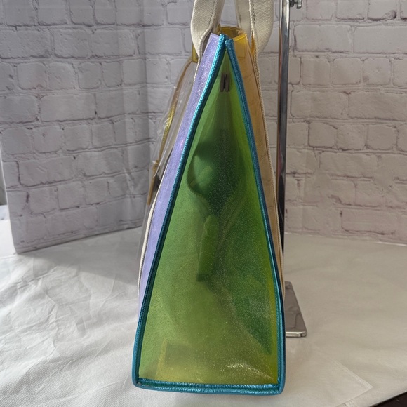 Kurt Geiger Translucent XXL Vinyl Tote w/ Dustbag 16x12x5in NWT SOLD OUT - Picture 10 of 14